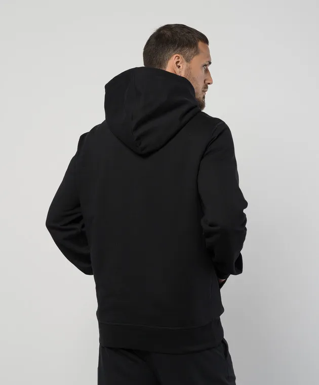 Alexander McQueen Black hoodie with logo print