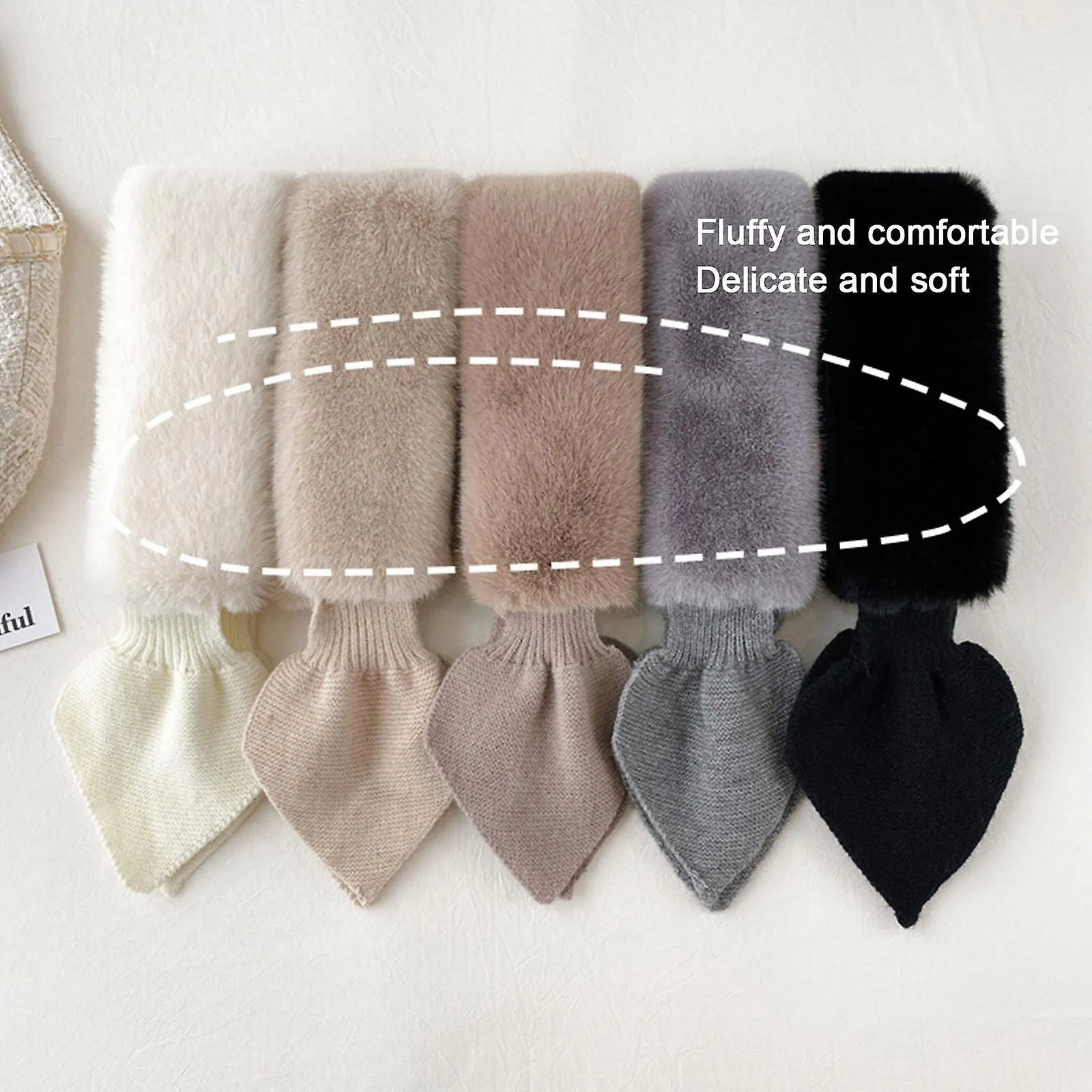 Apparel Fur Collars Scarves | Scarf Gloves Fur | Hat Scarf Glove Sets - Fur Collar