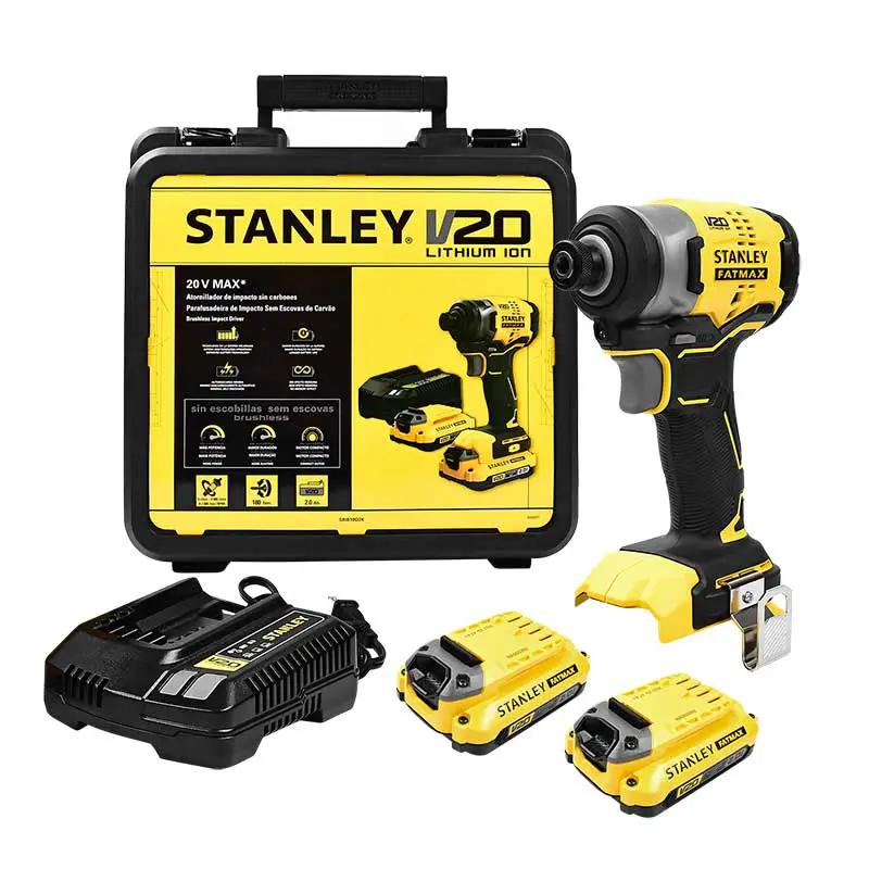 Atornillador De Impacto 20v Brushless Stanley SBI810D2K-B3