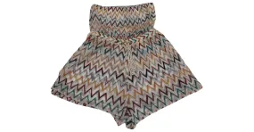 Autre Marque Pelele sin tirantes de punto Chevron Mare en cupro multicolor de Missoni 