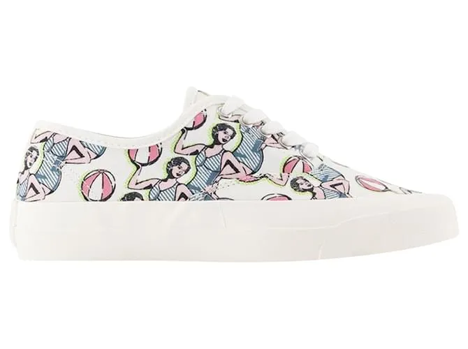 Autre Marque Zapatillas Bailarinas - Maison Kitsuné - Lona - Multicolor Impresión de pitón 