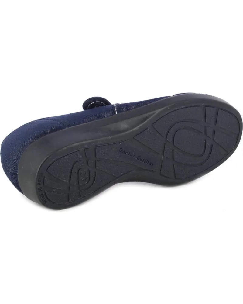 Bailarinas D`CUTILLAS  de Mujer ZAPATOS DOCTOR CUTILLAS 10209 AUTOADHERENTE  AZUL
