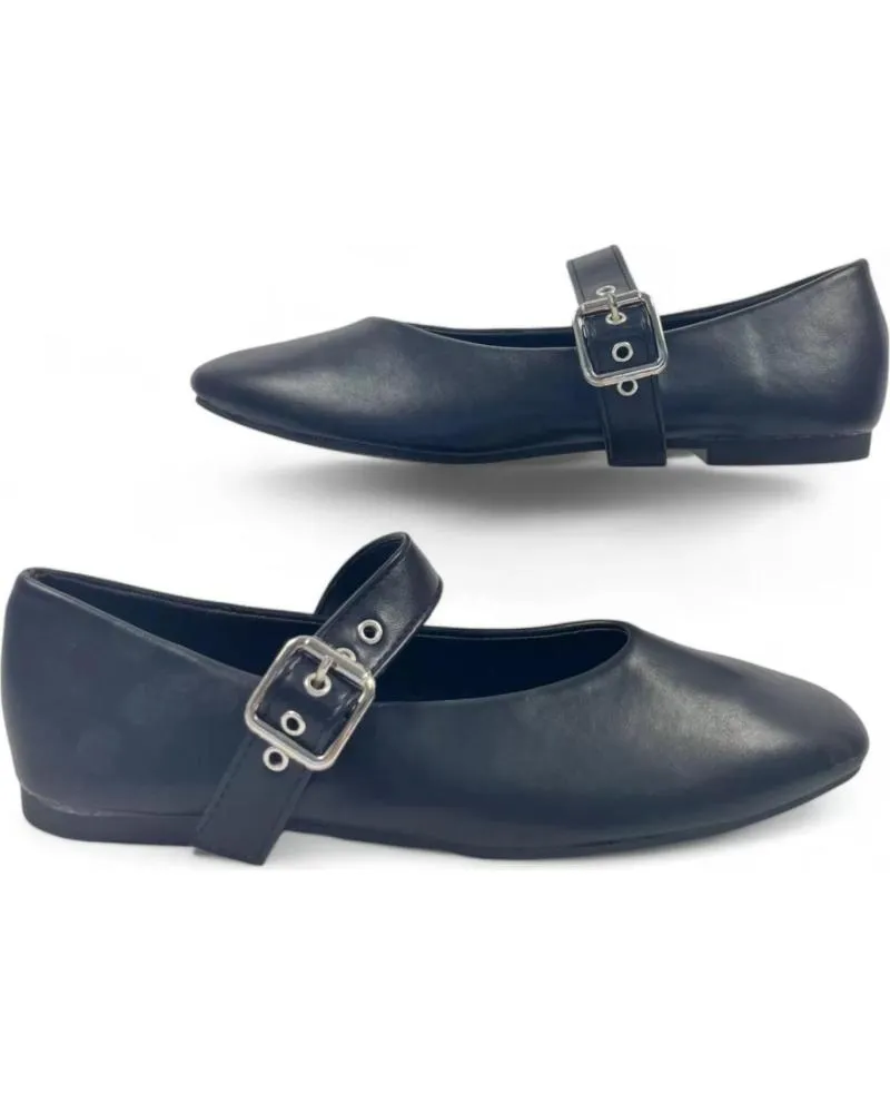 Bailarinas TIMBOS  de Mujer MERCEDES PLANO VESTIR MUJER 130613  NEGRO