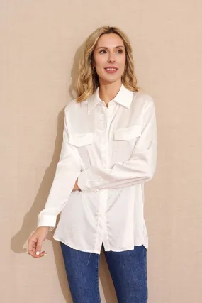 CAMISA BLANCA CON LUNARES