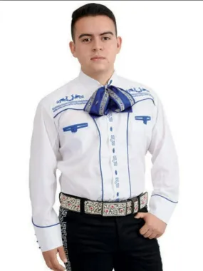 Camisa Charra Tradicional White Diamonds WD-834