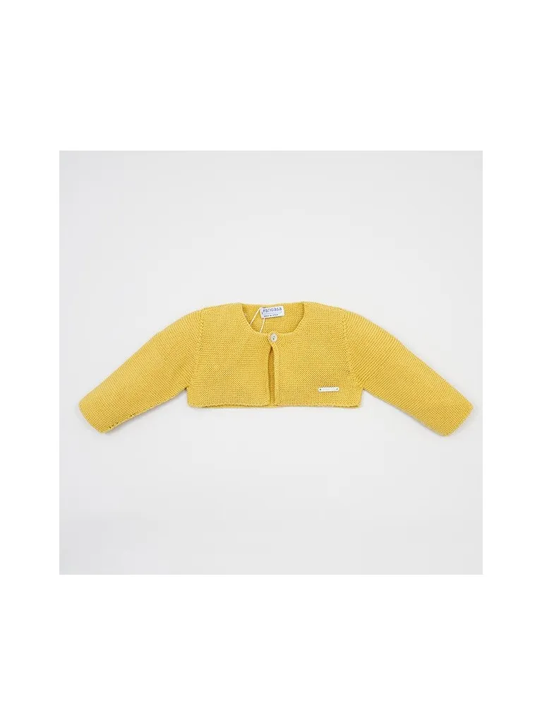 CHAQUETA MOSTAZA CORTA