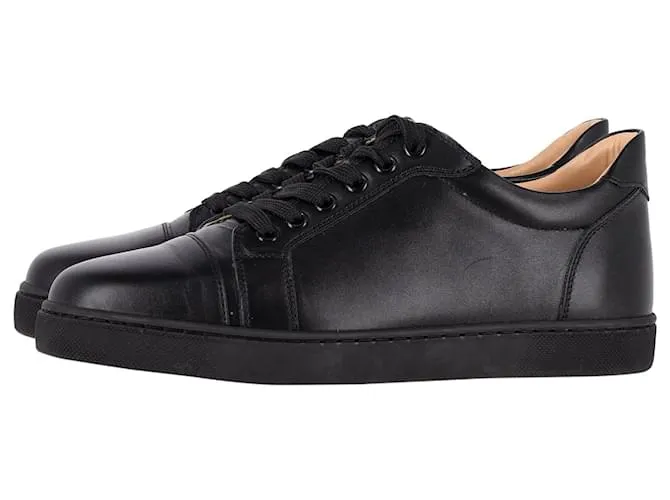 Christian Louboutin Zapatillas bajas Vieira en piel de becerro negra Negro 
