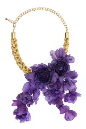 Collar Peonías petunia