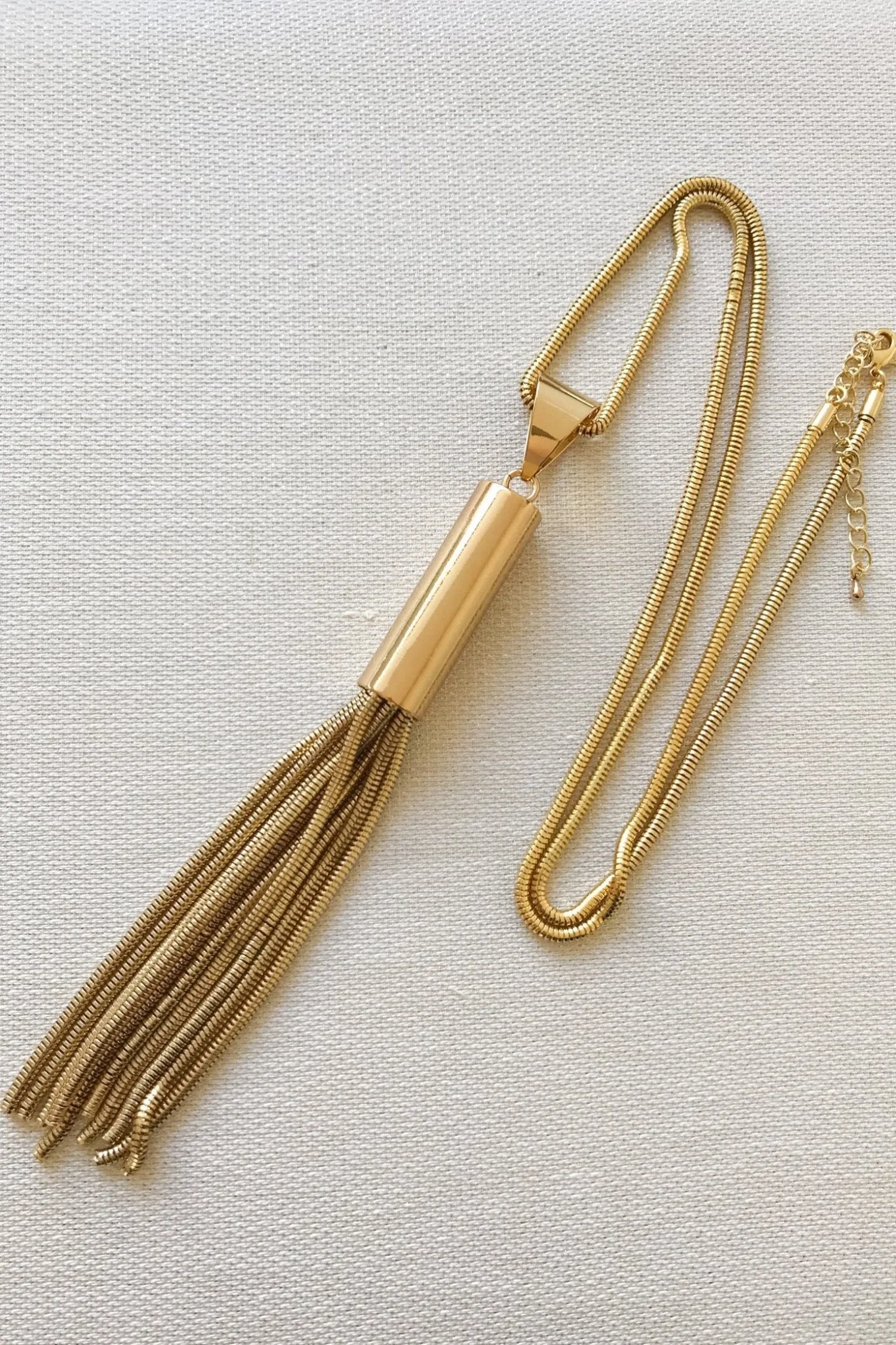 Collar Tubo dorado Sample Sale