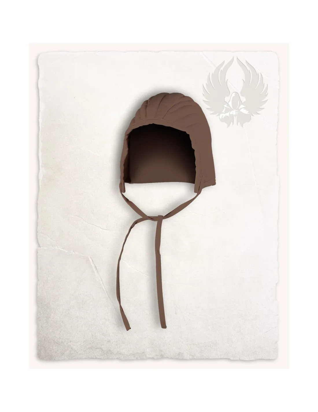 Crespina medieval acolchada modelo Leopold, marrón