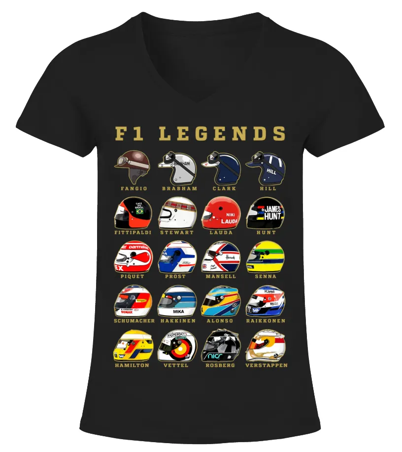 F1 Legendary 001 Camiseta cuello pico Mujer