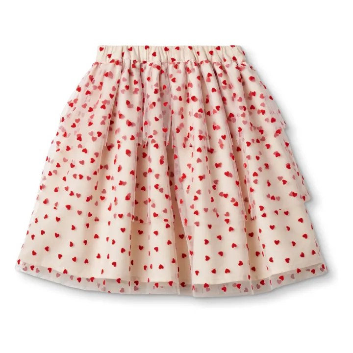 Fliink Falda de tul Corazones | Crudo