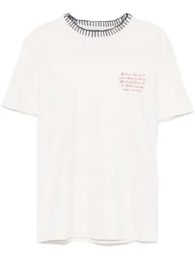 GOLDEN GOOSE HAND EMBROIDERED T-SHIRT