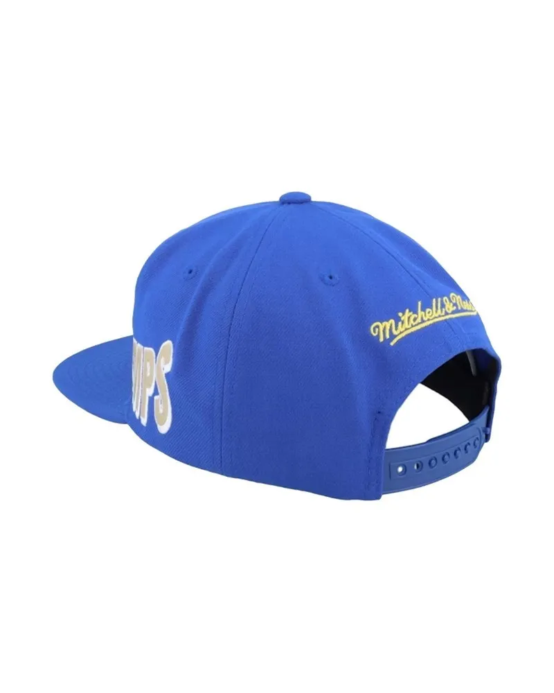 Gorra mitchell & ness negra golden state world champs snapback hwc