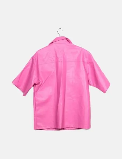 LeGer Sobrecamisa polipiel rosa
