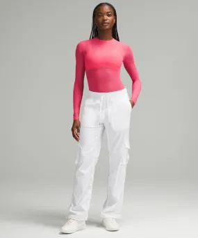 Lululemon Bodi de malla de manga larga y cuello redondo Nulu - Rosas | MA95-B2DI