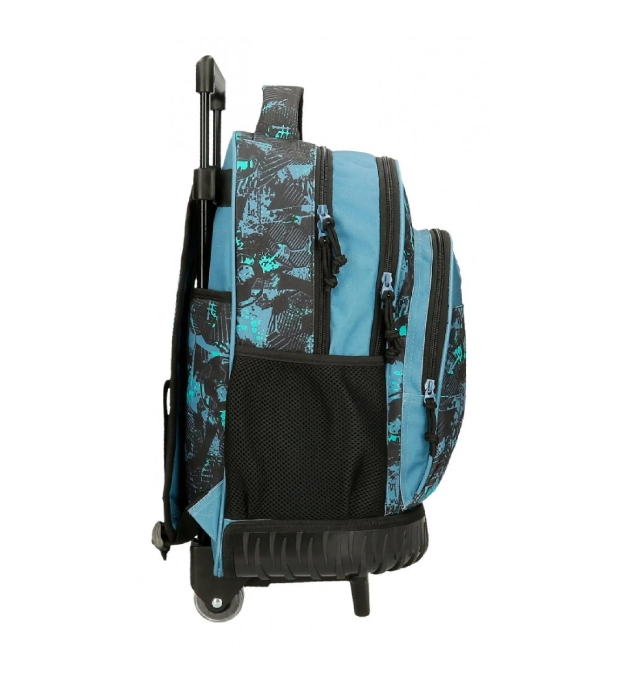 Mochila con ruedas Roll Road  Soccer 2R negro