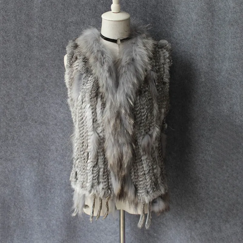 OC 407M18 CAPA MUJERES DE LA COLSA DE PULLO RABBO COLLAR DE PIRO RACCOON VERDAD VERDO TRANSPOR