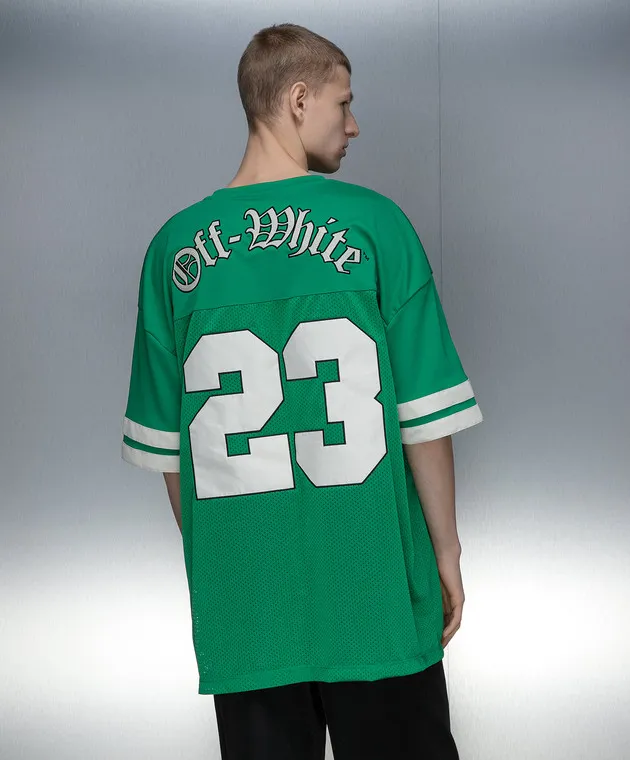 Off-White Football Ow green t-shirt