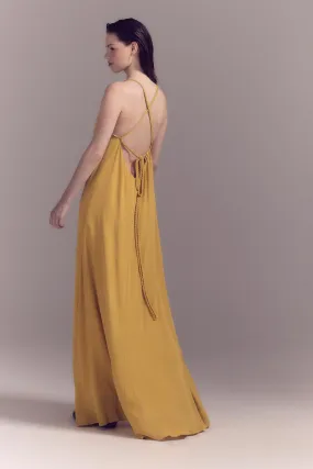 Slowlove Vestido plisado tirante multiposición