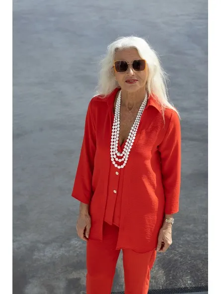 Sobrecamisa lisa efecto doble