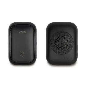 Timbre Inalámbrico Negro 125V 7.5x5.5cm | VetoSKU: 16836