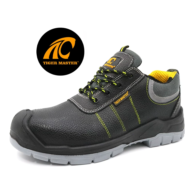TM007L Nuevos zapatos de trabajo de seguridad para la construcción a prueba de perforaciones con suela de PU con punta de acero