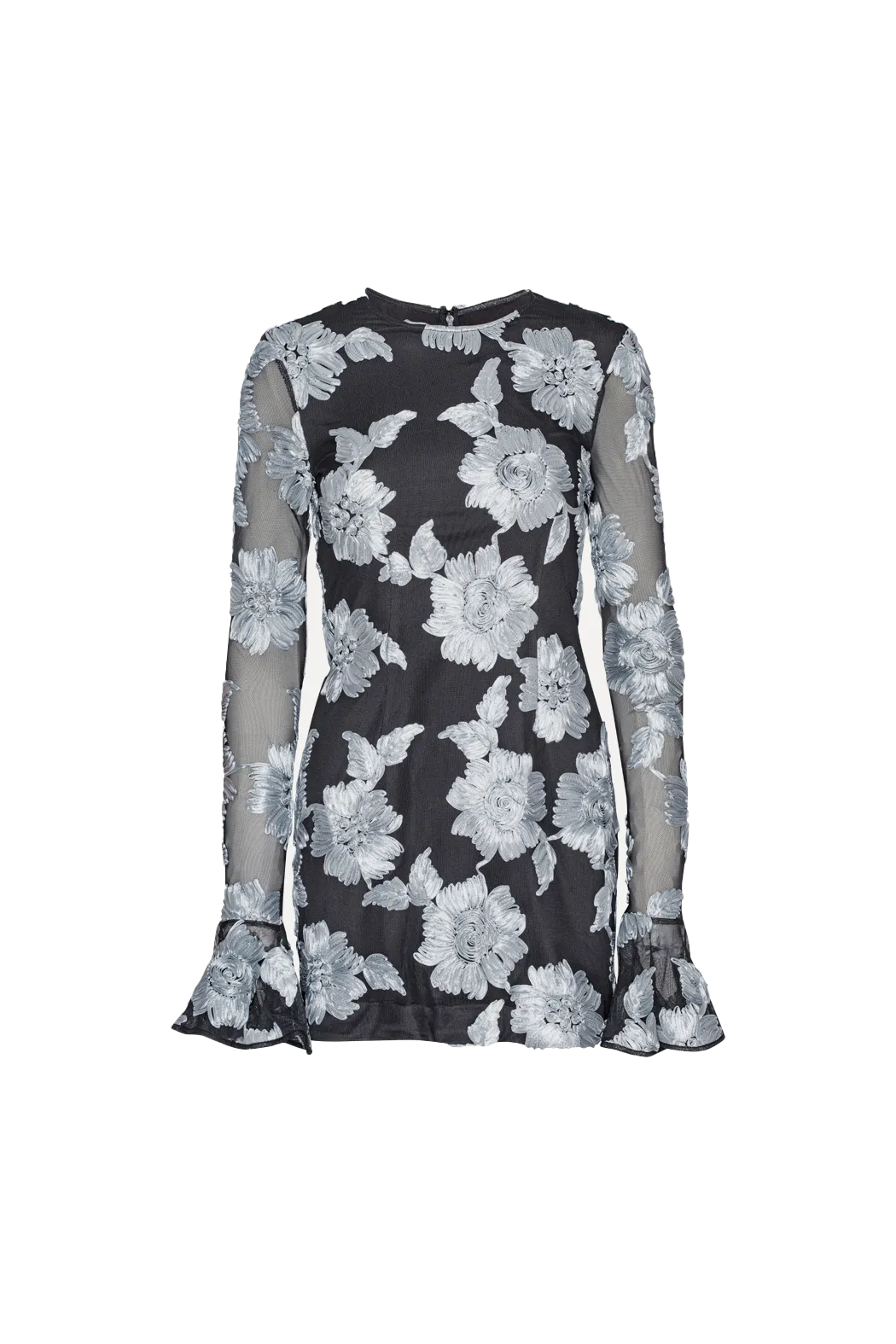 Vestido Mini De Malla Floral Rositana